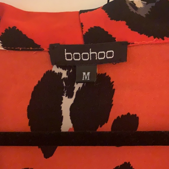 Animal print peplum wrap blouse - Picture 3 of 3